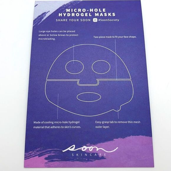 NWT SOON Skincare Micro-Hole Hydrogel Face Mask - Picture 5 of 6